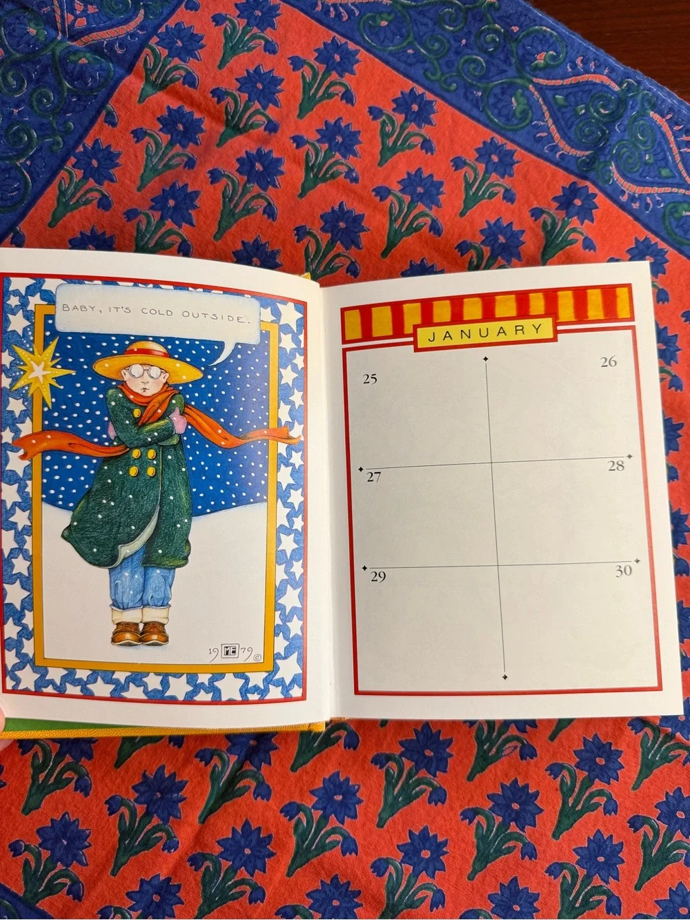 Mary Engelbreit Book of Days Hardcover Calendar Planner Diary Journal like new